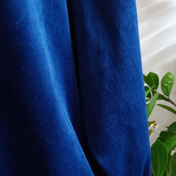 Nicole Miller NY Blue Velour Sweater XL - Picture 4 of 4